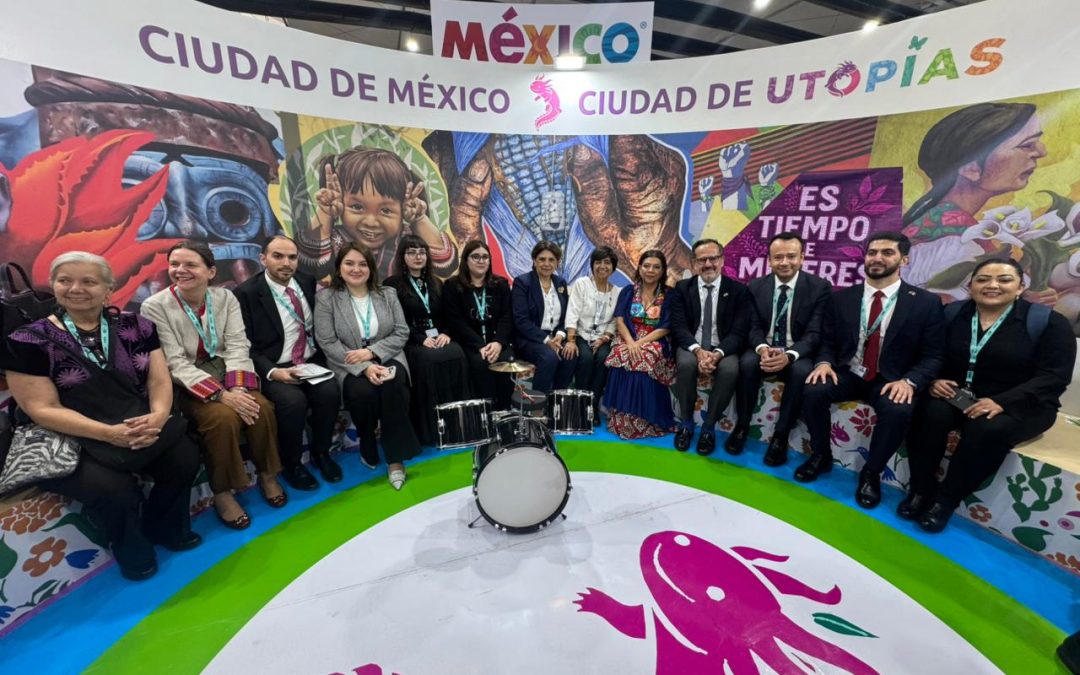 Inaugura Clara Brugada Molina el Pabellón de las Utopías, en el marco del Foro Urbano Mundial, en Azerbaiyán