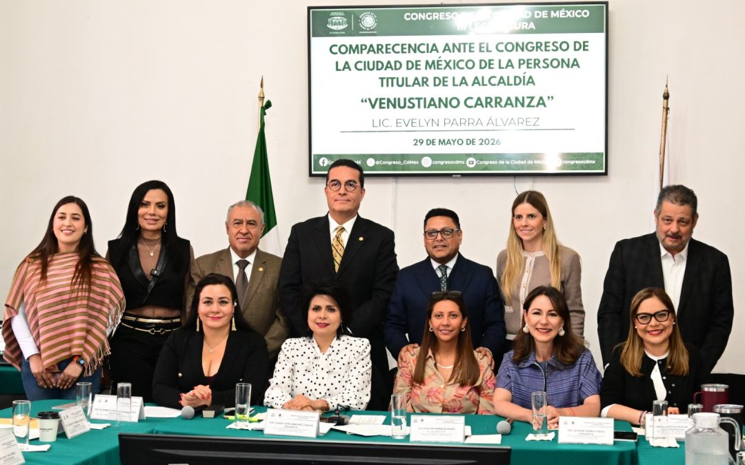 Alcaldesa de Venustiano Carranza rinde informe ante el Congreso CDMX