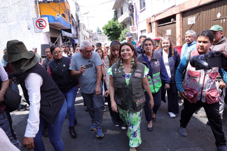 Apoyará Jefa de Gobierno a familias de la alcaldía Cuajimalpa, afectadas por la intensa lluvia con granizo de ayer